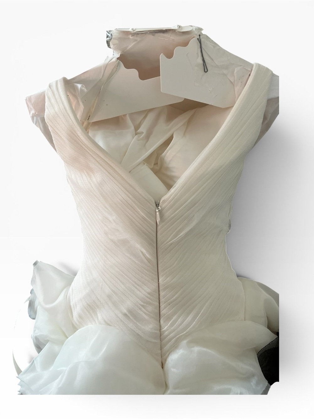 Vera Wang White Wedding Gown Vw351029 2012 Sz 8 - Picture 4 of 7